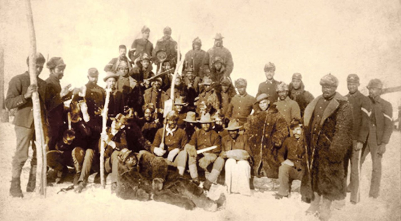 Historic photo of Buffalo Soldiers