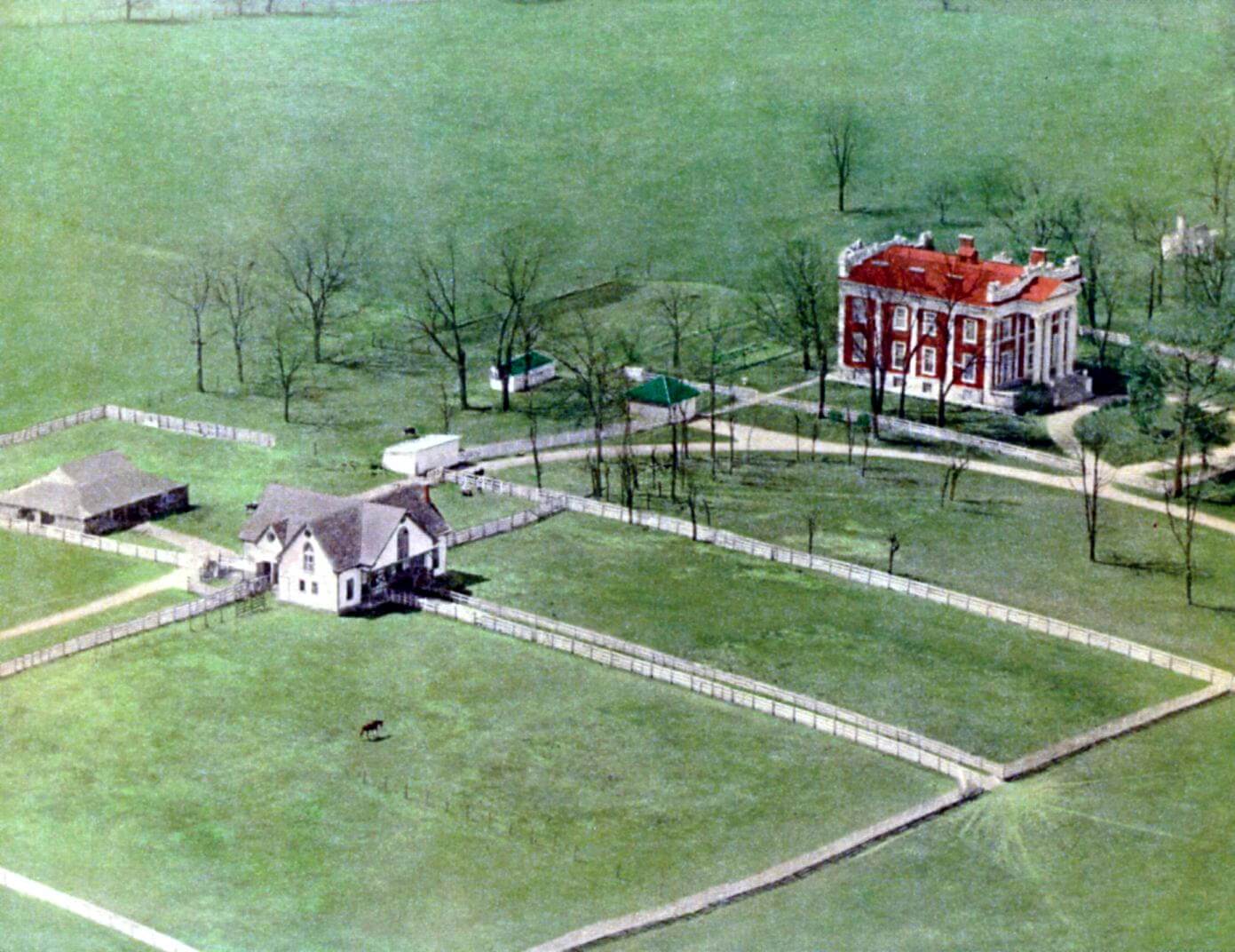 Ward Hall aerial view